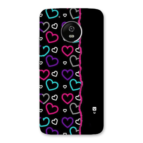 Empty Hearts Back Case for Moto G5
