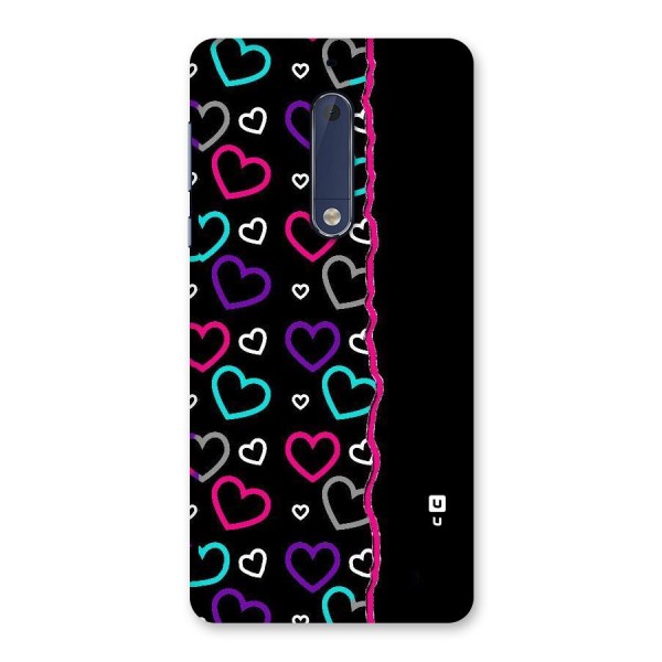 Empty Hearts Back Case for Nokia 5