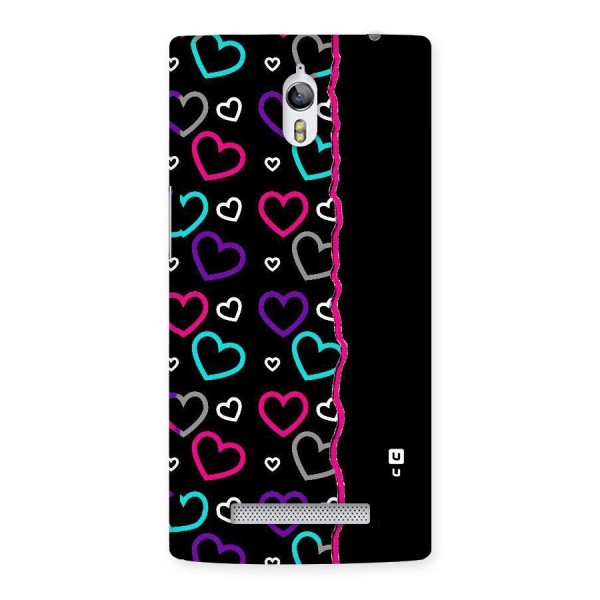Empty Hearts Back Case for Oppo Find 7