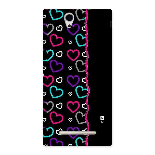 Empty Hearts Back Case for Sony Xperia C3