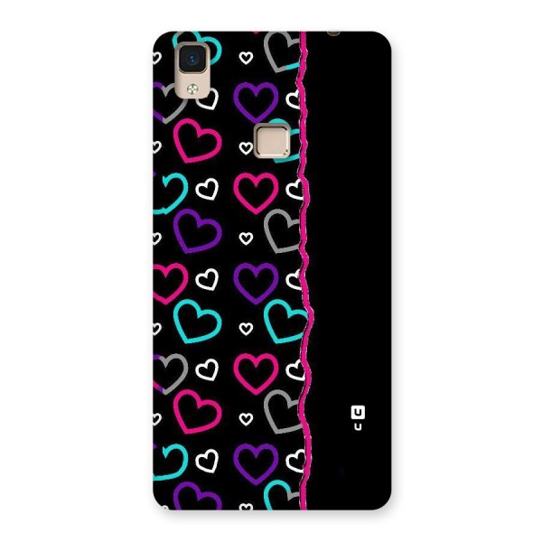 Empty Hearts Back Case for V3 Max