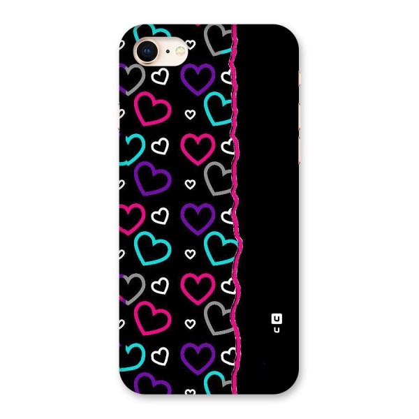 Empty Hearts Back Case for iPhone 8