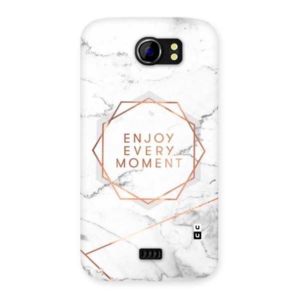 Enjoy Every Moment Back Case for Micromax Canvas 2 A110