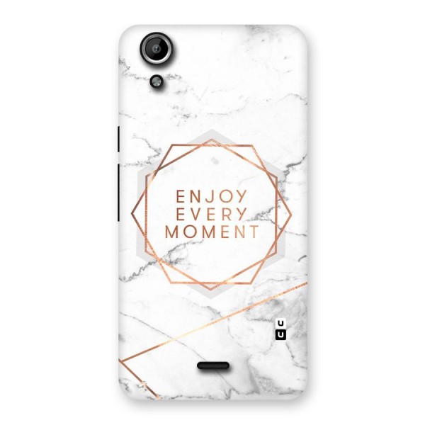 Enjoy Every Moment Back Case for Micromax Canvas Selfie Lens Q345