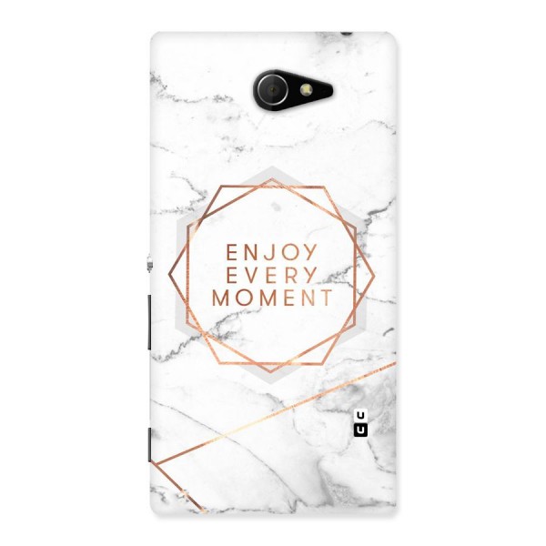 Enjoy Every Moment Back Case for Sony Xperia M2