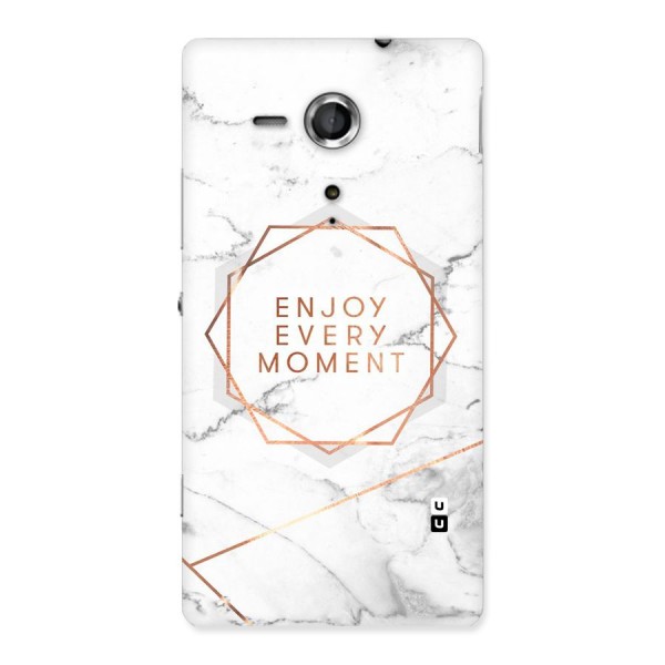 Enjoy Every Moment Back Case for Sony Xperia SP