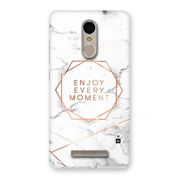 Enjoy Every Moment Back Case for Xiaomi Redmi Note 3