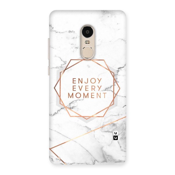 Enjoy Every Moment Back Case for Xiaomi Redmi Note 4