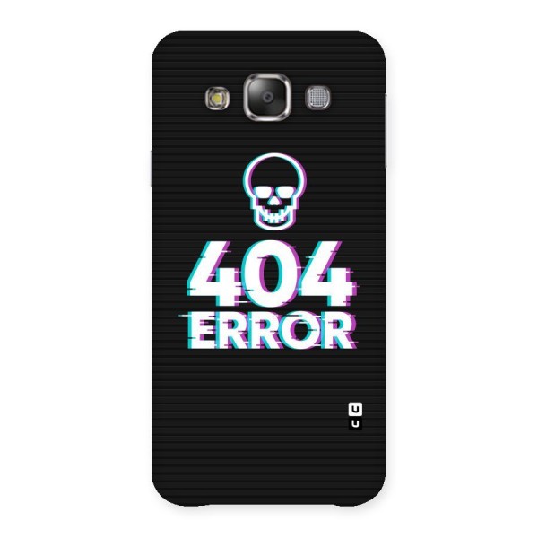 Error 404 Skull Back Case for Galaxy E7