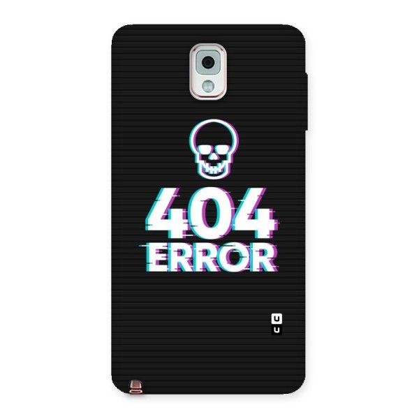 Error 404 Skull Back Case for Galaxy Note 3