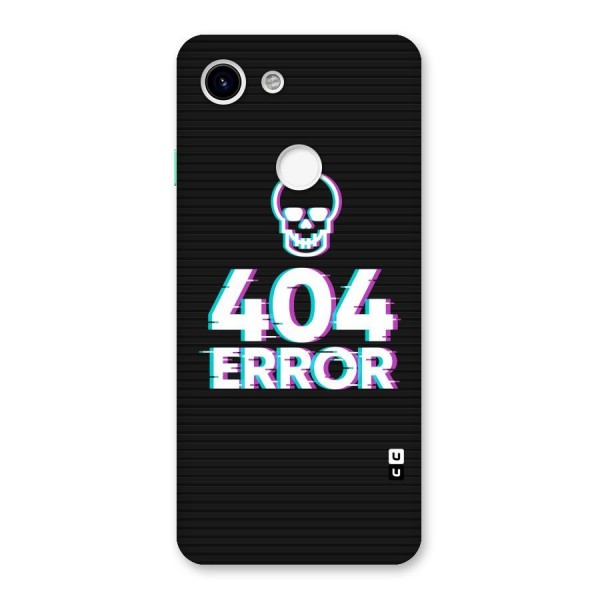 Error 404 Skull Back Case for Google Pixel 3