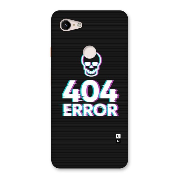Error 404 Skull Back Case for Google Pixel 3 XL