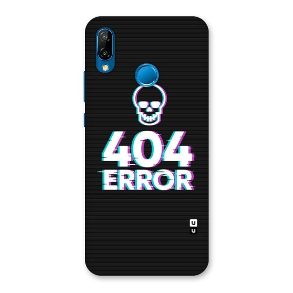 Error 404 Skull Back Case for Huawei P20 Lite