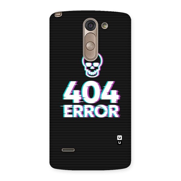 Error 404 Skull Back Case for LG G3 Stylus