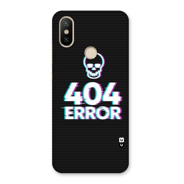 Error 404 Skull Back Case for Mi A2