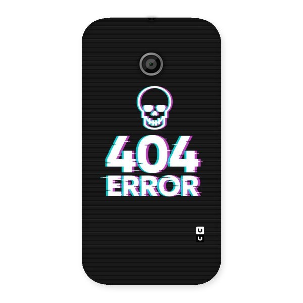 Error 404 Skull Back Case for Moto E