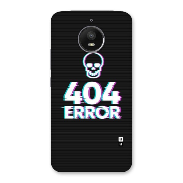 Error 404 Skull Back Case for Moto E4 Plus