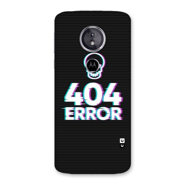 Error 404 Skull Back Case for Moto E5