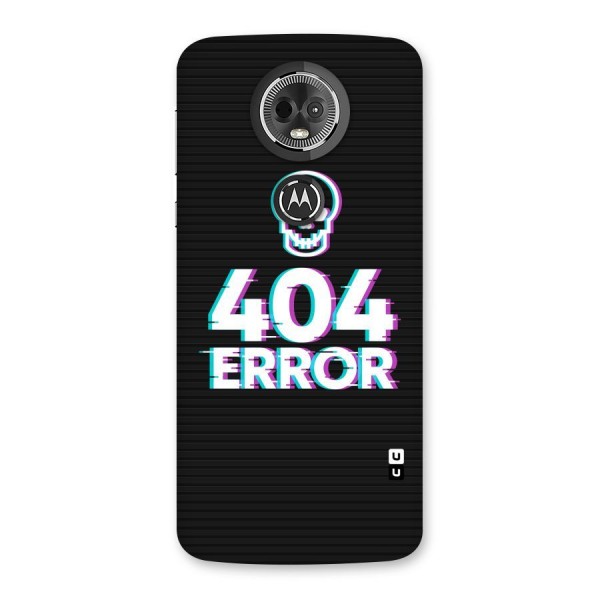 Error 404 Skull Back Case for Moto E5 Plus