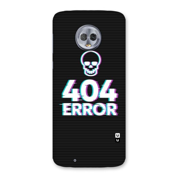 Error 404 Skull Back Case for Moto G6