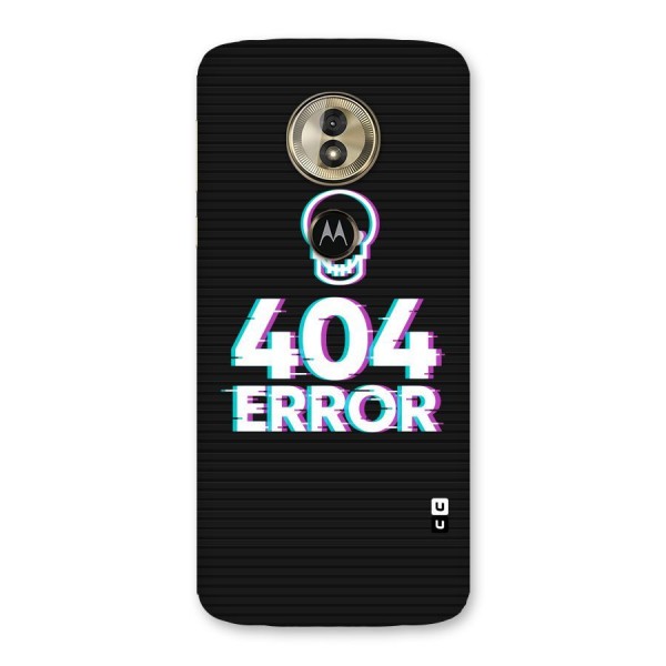 Error 404 Skull Back Case for Moto G6 Play