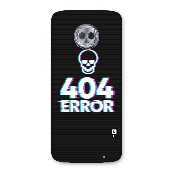 Error 404 Skull Back Case for Moto G6 Plus