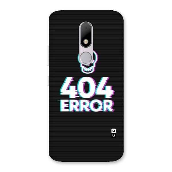 Error 404 Skull Back Case for Moto M