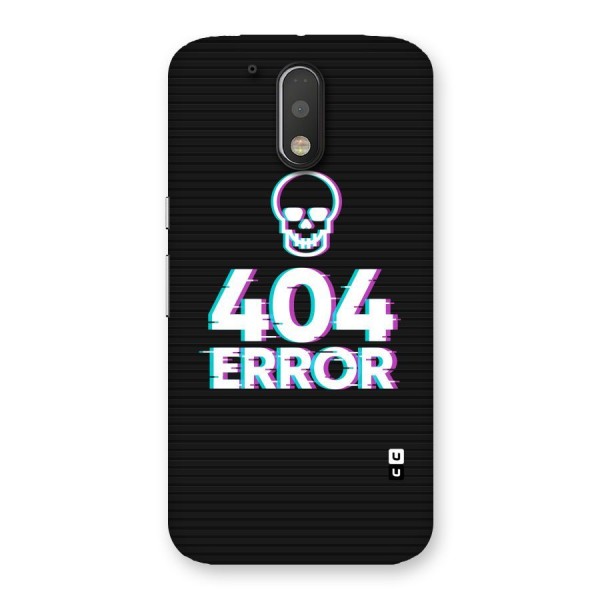 Error 404 Skull Back Case for Motorola Moto G4 Plus