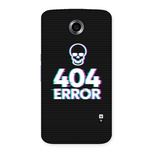 Error 404 Skull Back Case for Nexsus 6