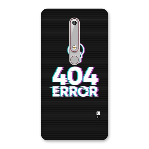 Error 404 Skull Back Case for Nokia 6.1