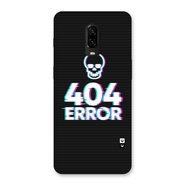 Error 404 Skull Back Case for OnePlus 6T