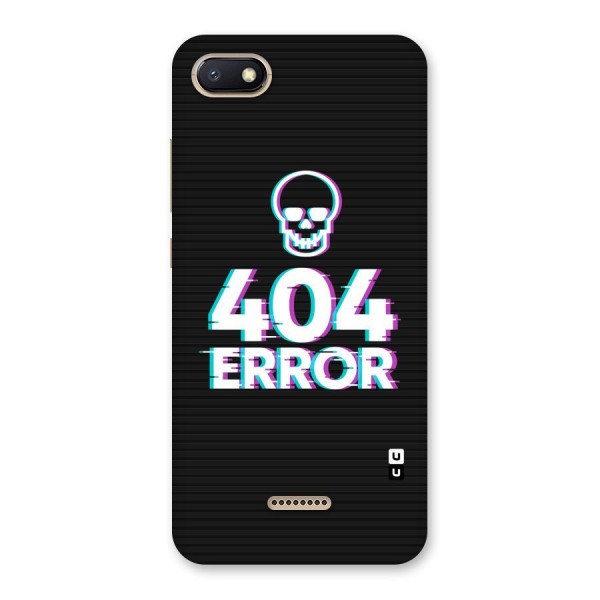 Error 404 Skull Back Case for Redmi 6A