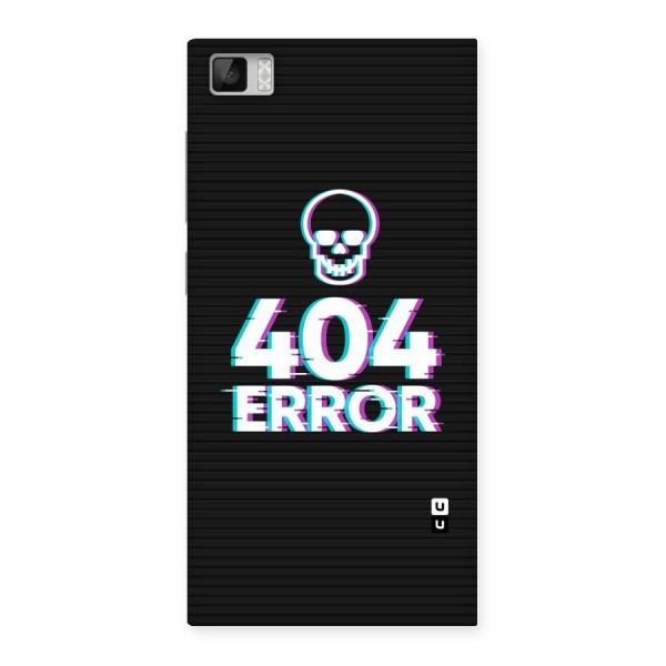 Error 404 Skull Back Case for Xiaomi Mi3