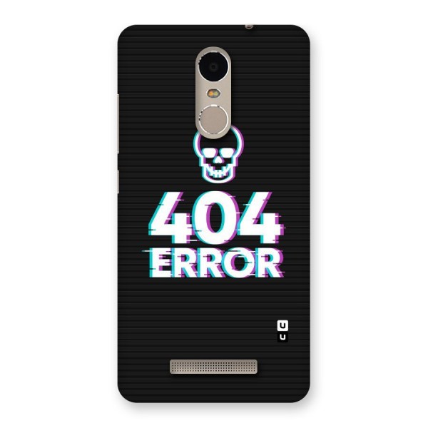 Error 404 Skull Back Case for Xiaomi Redmi Note 3