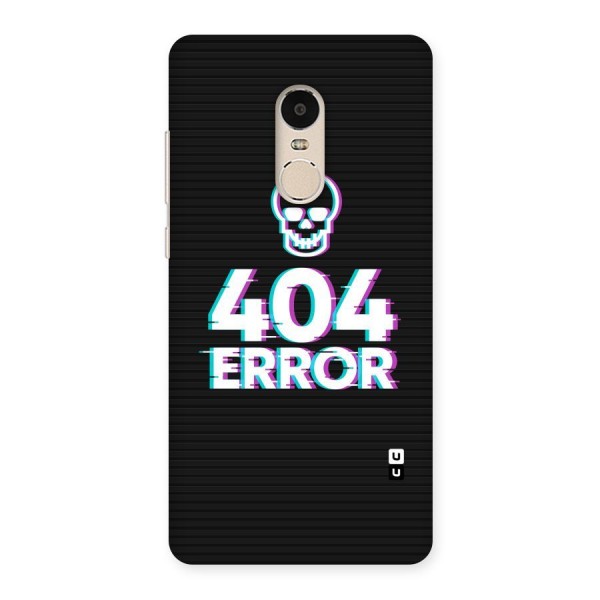 Error 404 Skull Back Case for Xiaomi Redmi Note 4
