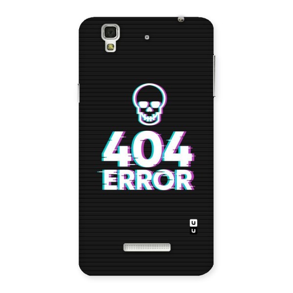 Error 404 Skull Back Case for YU Yureka Plus
