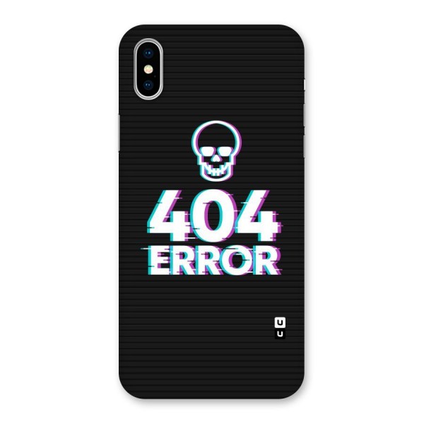 Error 404 Skull Back Case for iPhone XS