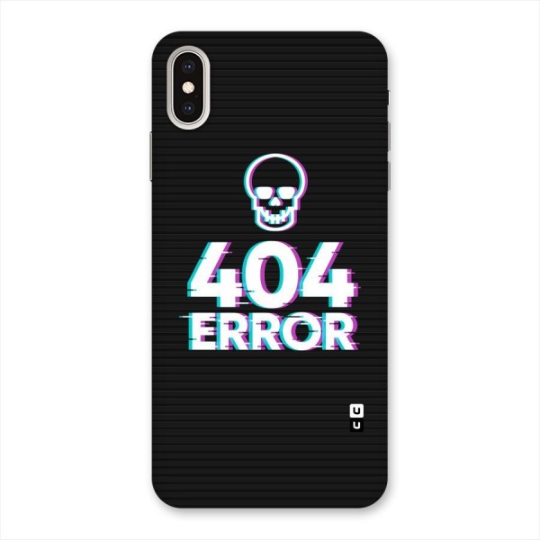 Error 404 Skull Back Case for iPhone XS Max
