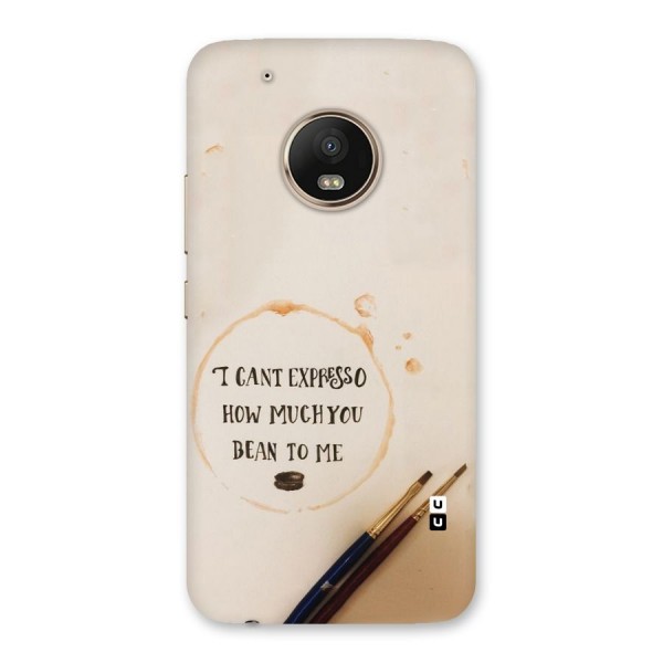 Espresso Bean Back Case for Moto G5 Plus