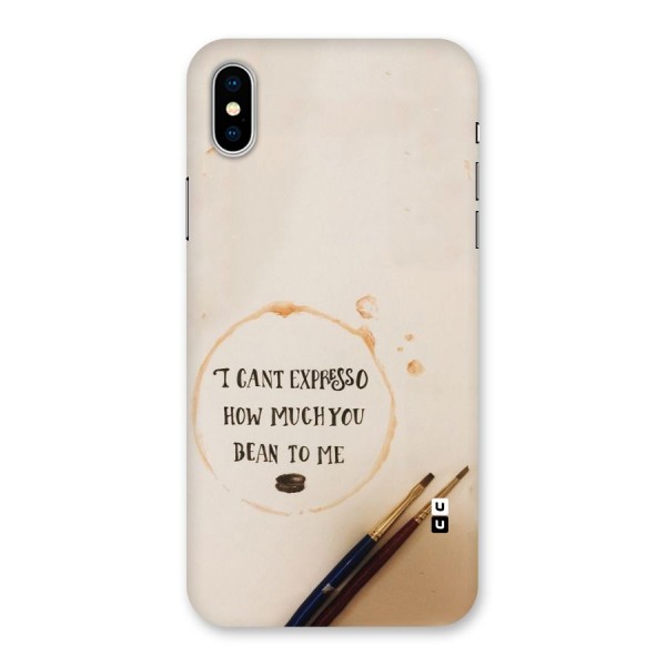 Espresso Bean Back Case for iPhone X