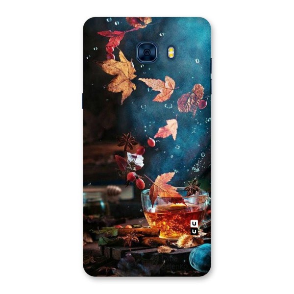 Falling Leaves Tea Back Case for Galaxy C7 Pro