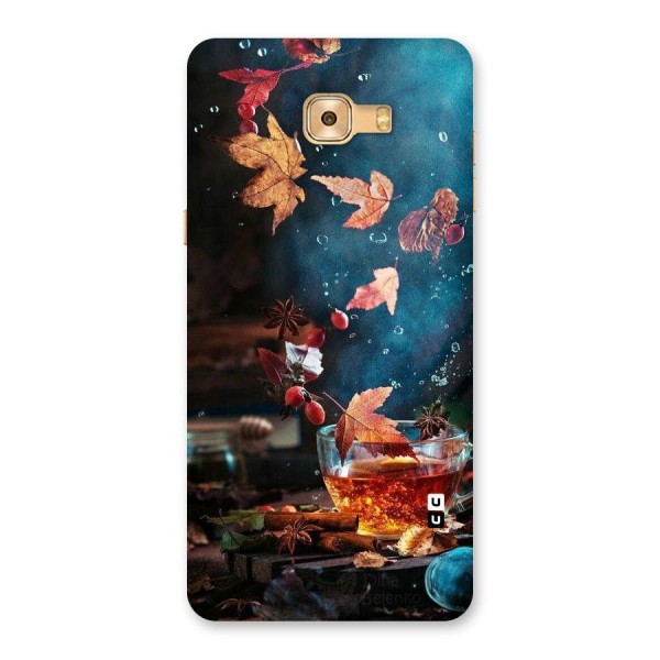 Falling Leaves Tea Back Case for Galaxy C9 Pro