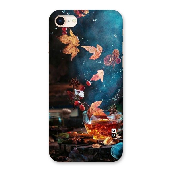 Falling Leaves Tea Back Case for iPhone 8