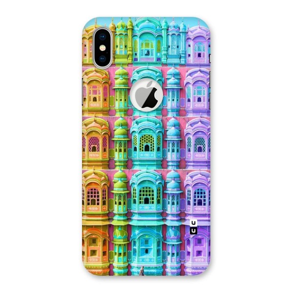 Fancy Architecture Back Case for iPhone XS Logo Cut
