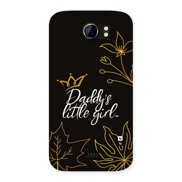 Favorite Little Girl Back Case for Micromax Canvas 2 A110