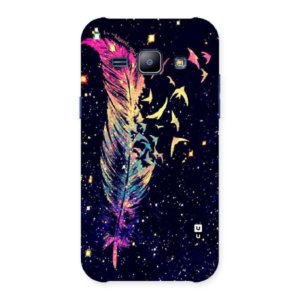 Feather Bird Fly Back Case for Galaxy J1