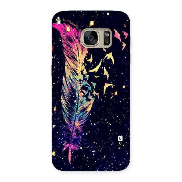 Feather Bird Fly Back Case for Galaxy S7