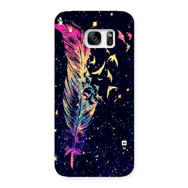 Feather Bird Fly Back Case for Galaxy S7 Edge