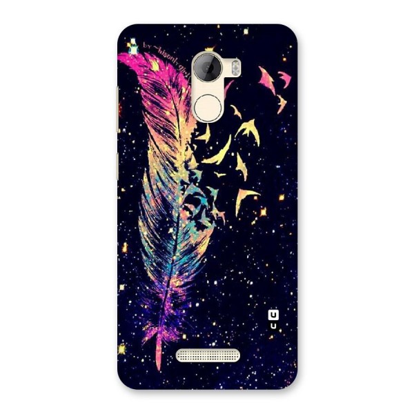 Feather Bird Fly Back Case for Gionee A1 LIte