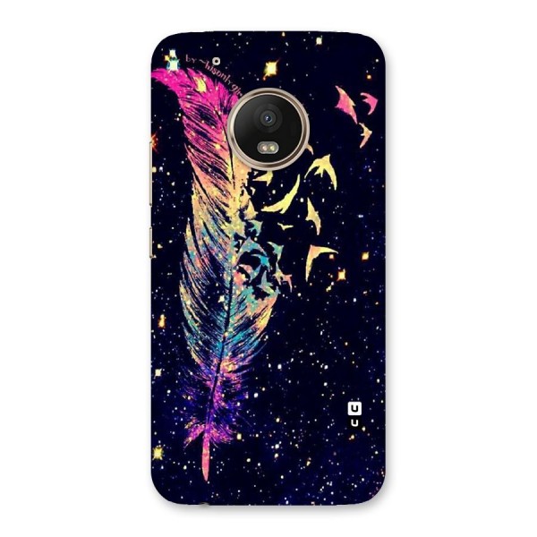 Feather Bird Fly Back Case for Moto G5 Plus
